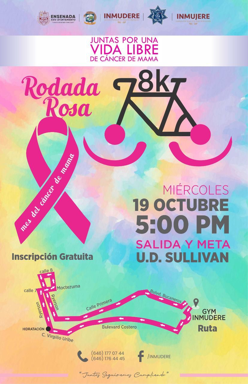 Con “rodada Rosa” Llama Inmudere A Prevenir El Cáncer De Mama 6974